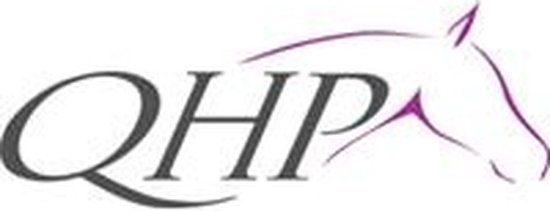 QHP logo met een paardenhoofd.