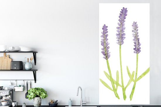 Affiche Lavande - Aquarelle - Plantes - 75x150 cm