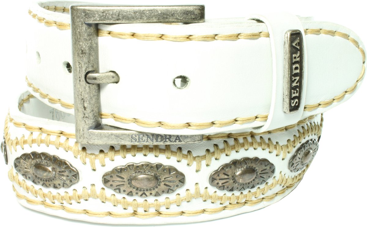 sendra-boots-riem-7606-wit-dames-heren-riem-handgemaakte-cowboy-western