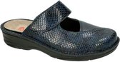 Berkemann -Dames -  blauw donker - pantoffels - maat 39.5