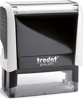 Trodat Printy 4913 - Zwarte inkt - 58 x 22 mm - Zelf ontwerpen - Kantoorstempel met Eigen tekst - Zelfinktende Stempels - Gratis Verzending