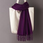 Hidzo Sjaal - 200cm/70cm - Katoen - Violet