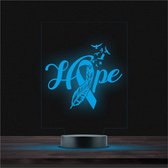 Led Lamp Met Gravering - RGB 7 Kleuren - Hope