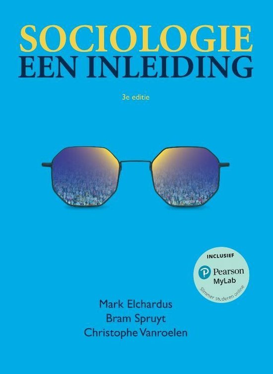 Boek cover Sociologie, een inleiding, 3e editie met MyLab NL teogangscode van Mark Elchardus (Paperback)