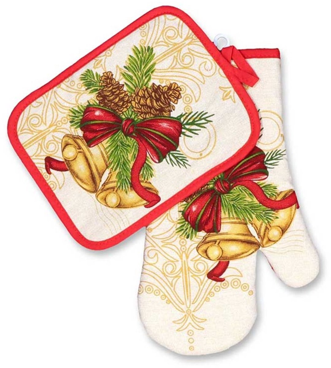 Keukenset - kerst - pannenwant Kerst - Christmas - Bel - Kerstklok