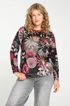 T-shirt in warm tricot met motief