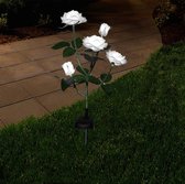 Solar tuinverlichting - Grafdecoratie - Led bloemen - Wit