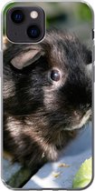 Geschikt voor iPhone 13 mini hoesje - Cavia's in de tuin - Siliconen Telefoonhoesje