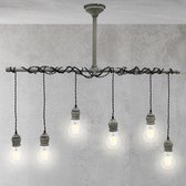 Lumineo Industriele Hanglamp Grijs | Breedte 108 cm