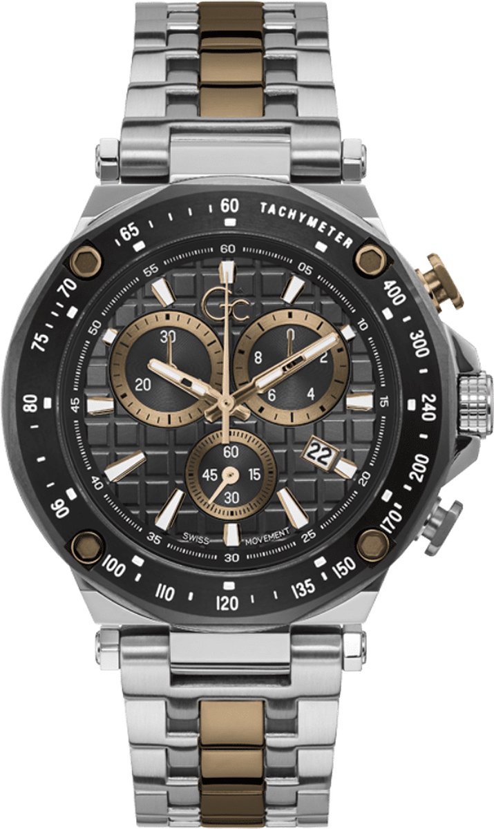 GC Y81002G5MF horloge heren staal chrono