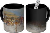 Magische Mok - Foto op Warmte Mok - Parisian Scene - Schilderij van Alexis Arapoff - 350 ML