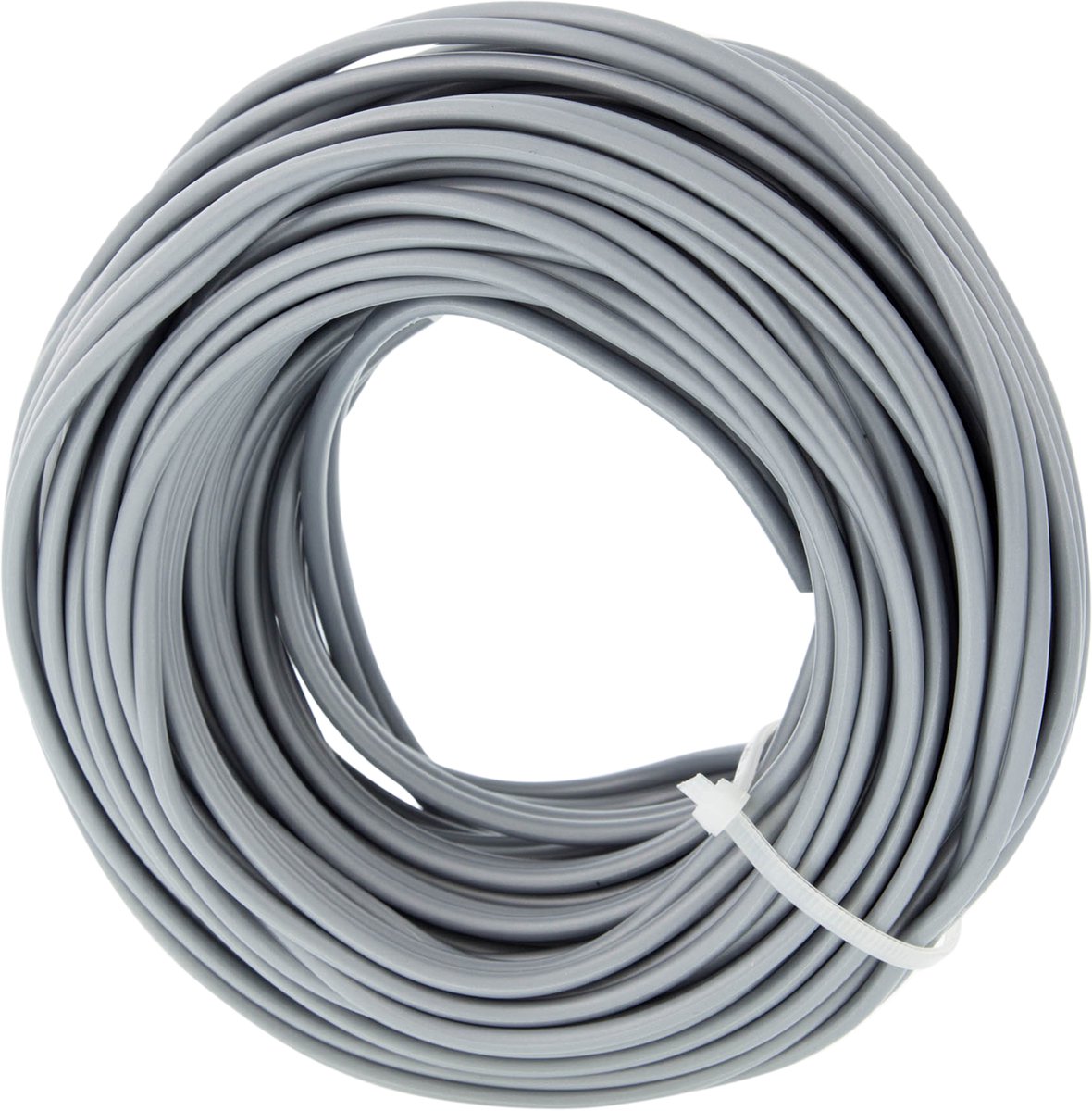 Tweelingsnoer â€“ zwakstroom tot 42 volt â€“ 2 x 0,75 mmÂ² â€“ 10 m â€“ zilver