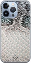 iPhone 13 Pro hoesje siliconen - Oh my snake | Apple iPhone 13 Pro case | TPU backcover transparant