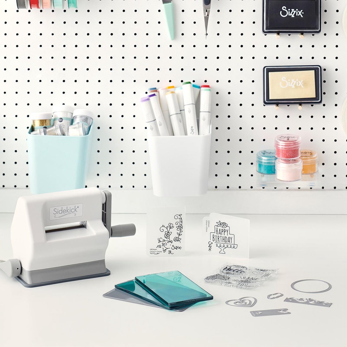 Sizzix sidekick - starter kit white & gray 661770
