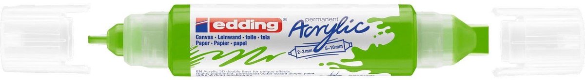 Acrylmarker edding e-5400 3d double liner geelgr