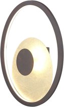 Lindby - LED wandlamp - 1licht - metaal - H: 29 cm - , goud - Inclusief lichtbron