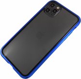 Apple iPhone 7 / 8 / SE - Magnetische full body hoesje Jason blauw - Geschikt voor
