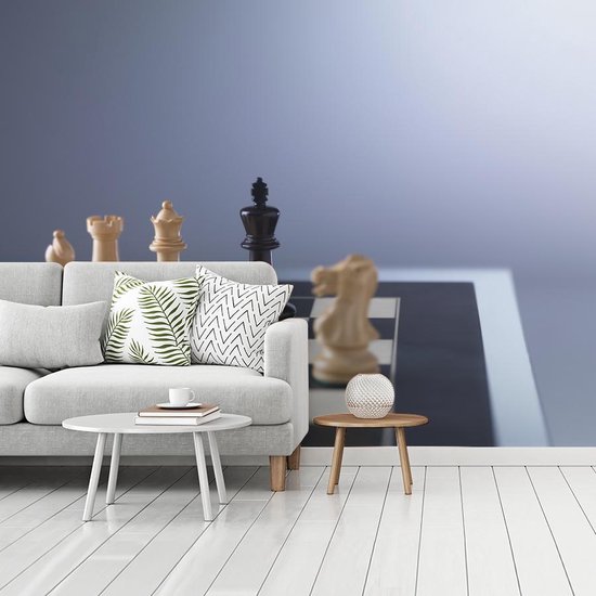 Papier peint photo peint photo vinyle - La face blanche est majoritaire lors des échecs largeur 320 cm x hauteur 240 cm - Tirage photo sur papier peint (disponible en 7 tailles)