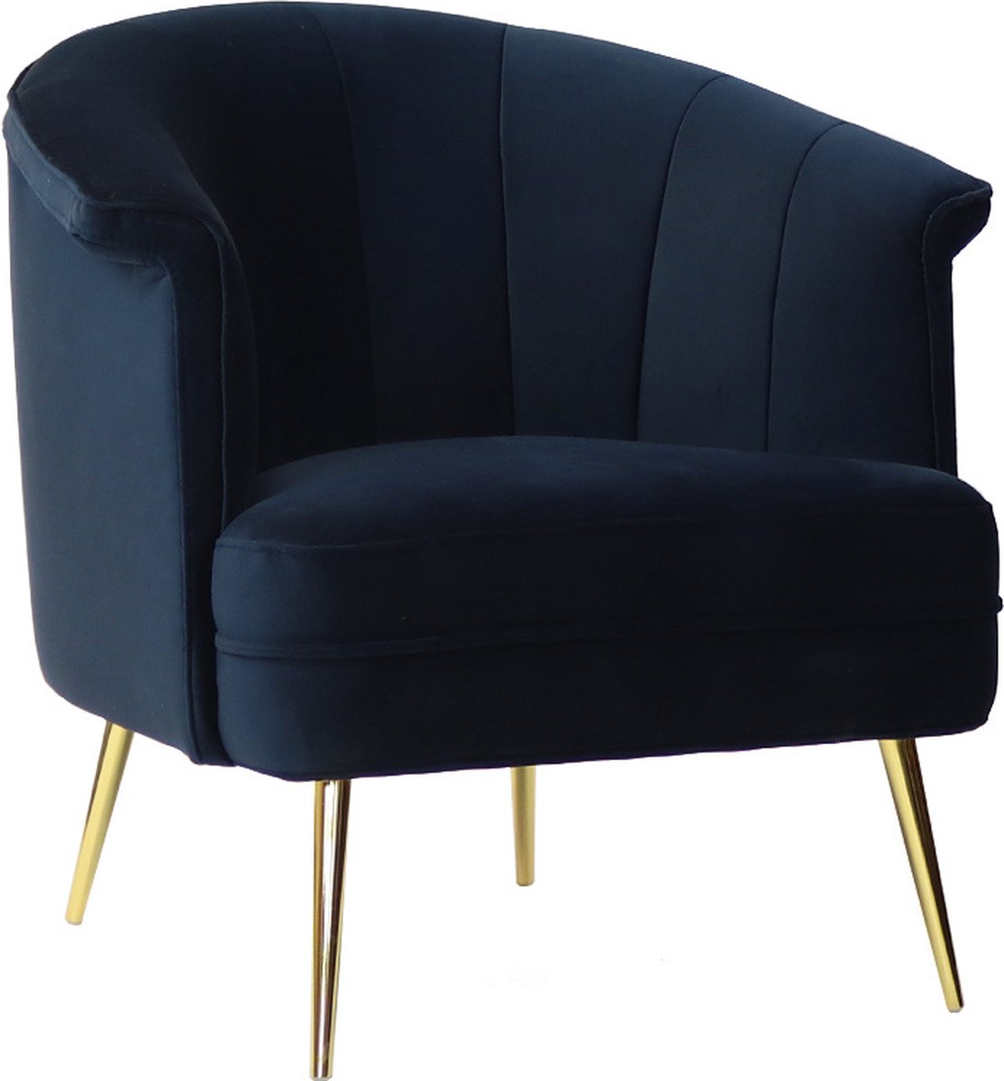 Bronx71 Stoel babykamer Amy velvet blauw