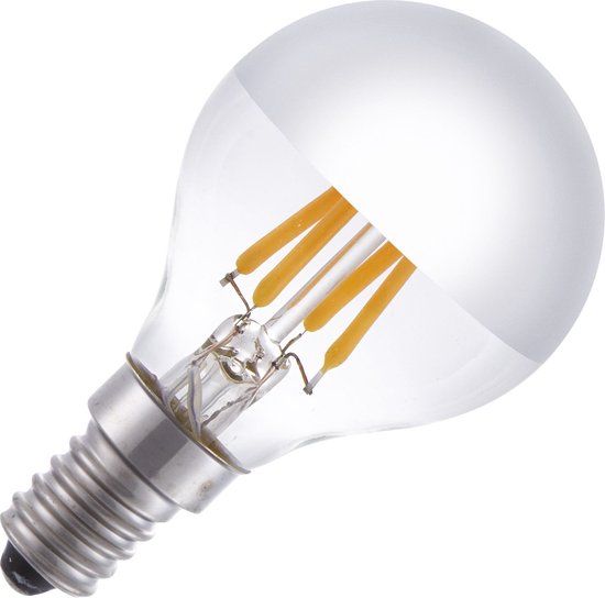 Lighto | LED Kopspiegel Kogellamp | Kleine fitting E14 Dimbaar | 4W