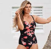 Rose Garden Ruched One Piece - Dames | Funkita