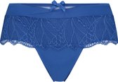 Hunkemöller Dames Lingerie Hoge boxerstring Alice I AM Danielle  - Blauw - maat XL