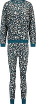 Hunkemöller Dames Nachtmode Pyjamaset met tas  - Blauw - maat 2XL