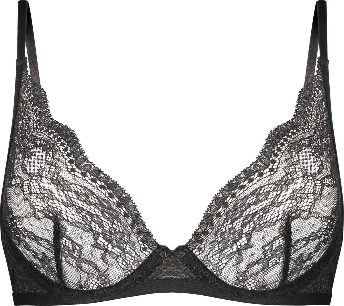 Hunkemöller Dames Lingerie Niet-voorgevormde beugel bh Isabelle - Zwart