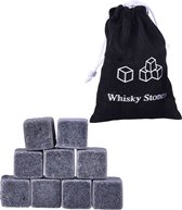 Whiskey Stones Whisky Stenen Set Luxe Herbruikbare IJsblokjes - 9 Stuks
