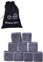 Whiskey Stones Herbruikbare IJsblokjes - Whisky Stenen Herbruikbaar - 9 Stuks