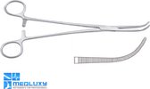 MEDLUXY - Prepareer klem Overholt - Gebogen - 30 cm / 11.8 inch [Haemostatic Forcep Curved, prepareerklem]