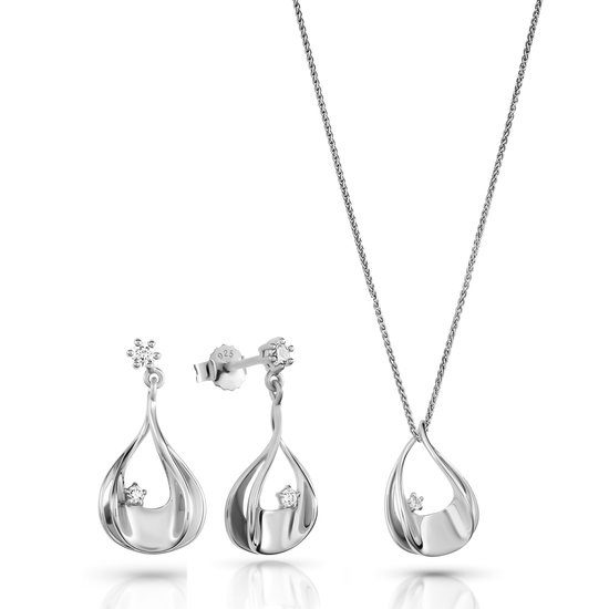 Orphelia SET-7524 - Ketting(en) met oorbel(len) - Zilver 925