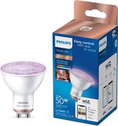 Philips Spot 4,7 W (éq. 50 W) PAR16 GU10, Ampoule intelligente, Blanc, GU10, Blanc, 2200 K, 6500 K