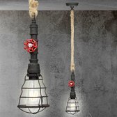 Metalen hanglamp E27 met 4W lamp 1 vlam
