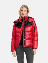 TAIFUN Dames Gewatteerde jas met glanzende finish Electric Red-46