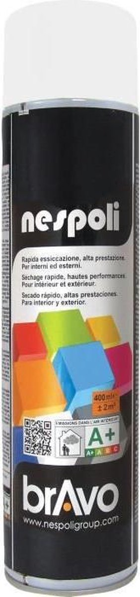 Spuitverf wit mat 600 ml