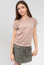 DEELUXE T-shirt met glitter effectGLITTER Taupe