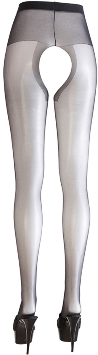 Goedkoopste Cottelli Collection – Open Kruis Panty met Versterkte Taille Band voor een Sensuele Uitdaging – Maat S – Zwart