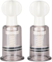 EasyToys - Tepelzuigers Klein - Tepelzuigers Set - Voor Mannen en Vrouwen - BDSM - Sex Toys voor Vrouwen - Seksspeeltjes - Clitoris Stimulator - 2 stuks - Transparant