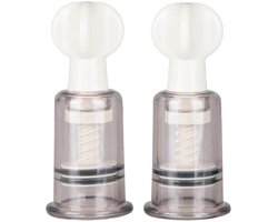 EasyToys - Tepelzuigers Klein - Tepelzuigers Set - Voor Mannen en Vrouwen - BDSM - Sex Toys voor Vrouwen - Seksspeeltjes - Clitoris Stimulator - 2 stuks - Transparant