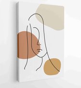 Abstract Plant Art-ontwerp voor prints, omslag, behang, minimale en natuurlijke moderne kunst aan de muur. 1 - Moderne schilderijen – Verticaal – 1843010506 - 40-30 Vertical