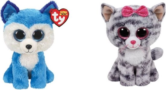 TY Beanie Boos Prince Husky – Kuscheliger Plüschhund Mit Großen Kulleraugen, Perfekt Zum Liebhaben