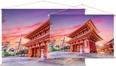 De klassieke Boeddhistische tempel Sensoji-ji in Tokio  - Foto op Textielposter - 90 x 60 cm