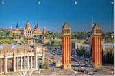 Venetiaanse torens op het Plaça d'Espanya in Barcelona - Foto op Tuinposter - 90 x 60 cm