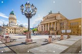 Gendarmenmarktplein, kathedraal en concertzaal in Berlijn - Foto op Tuinposter - 150 x 100 cm