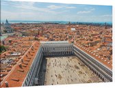 De rode daken en het San Marcoplein van Venetië - Foto op Canvas - 60 x 40 cm