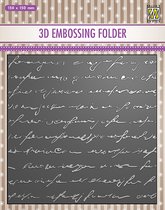 EF3D029 3D Embossing Folder Writing