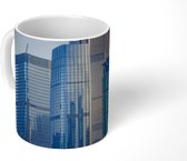 Mok - Weergave van moderne wolkenkrabbers in Shenzhen - 350 ML - Beker