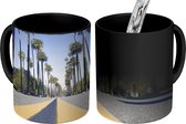 Magische Mok - Foto op Warmte Mok - Uitzicht op het wegdek in Beverly Hills in Amerika - 350 ML