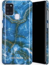 Selencia Maya Fashion Backcover Samsung Galaxy A21s hoesje - Onyx Blue